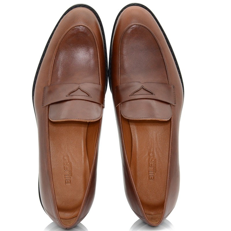 Camel Leather Men Shoes