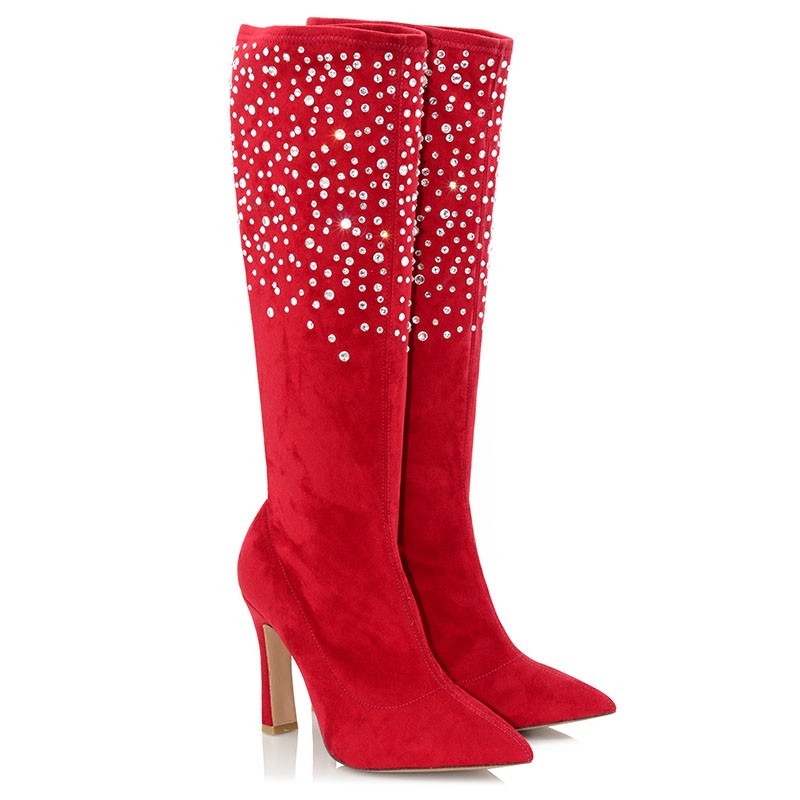 Red Lycra Boots