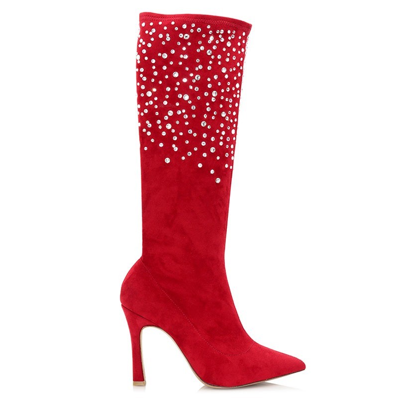 Red Lycra Boots