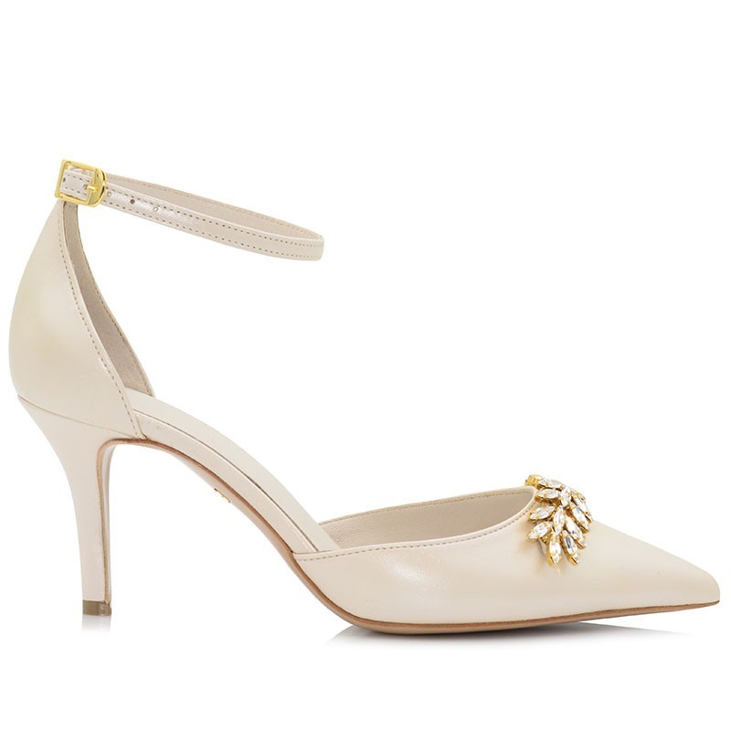 Ivory Leather Pumps