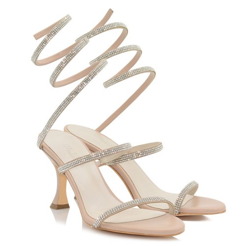 Nude Leather Sandals